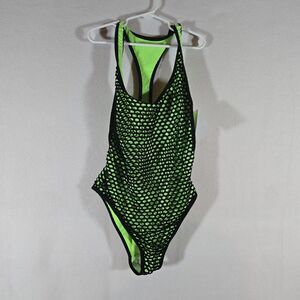 Women's Xhilaration 1 pc Swim Suit, New With Tags, Green And Black Small
